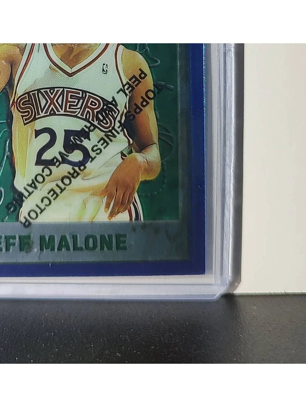 Jeff Malone 1995-96 Topps Finest NBA #186 Card Philadelphia 76ers